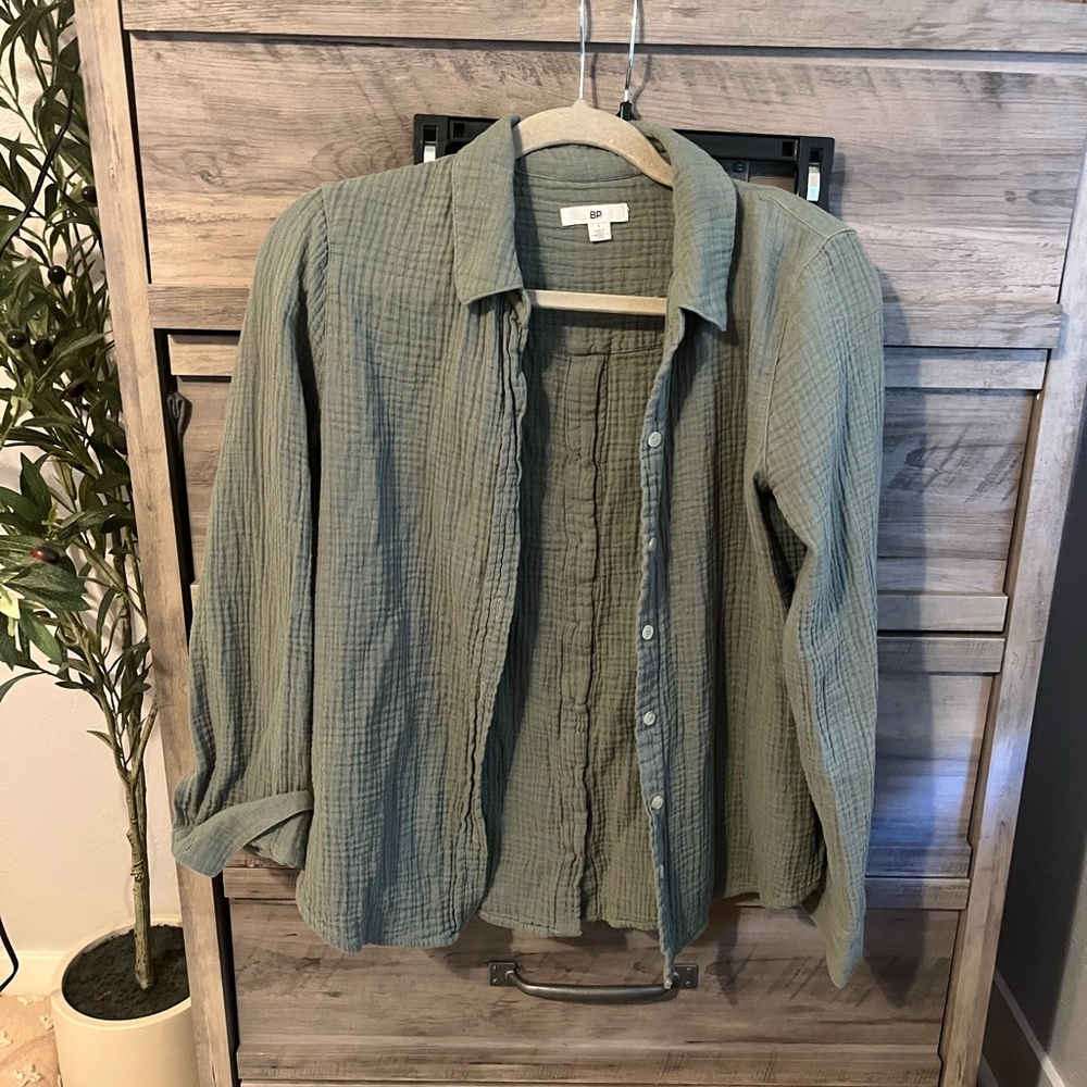 BP Sage Green Button Down Shirt